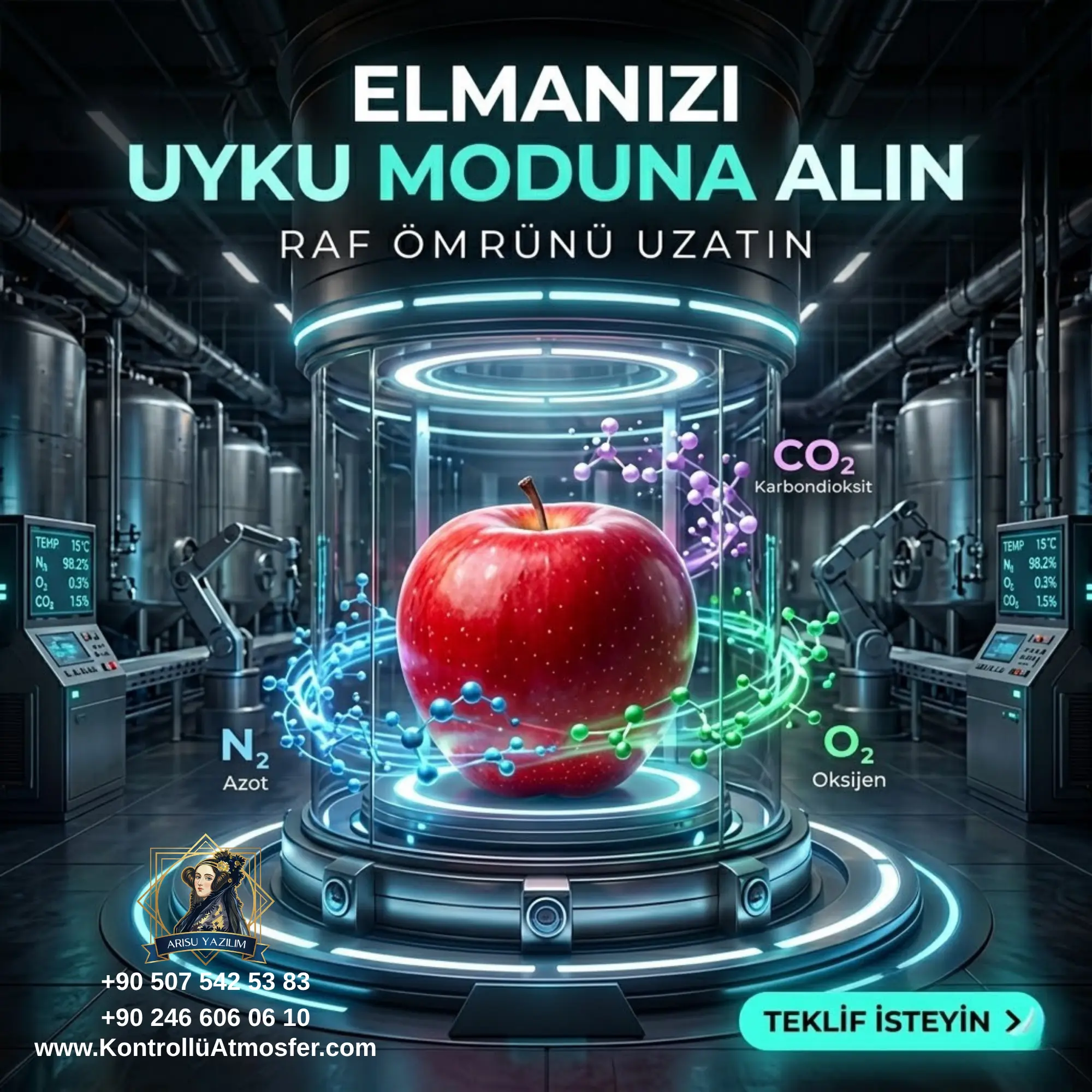 Elma Deposu Kontrollü Atmosfer
